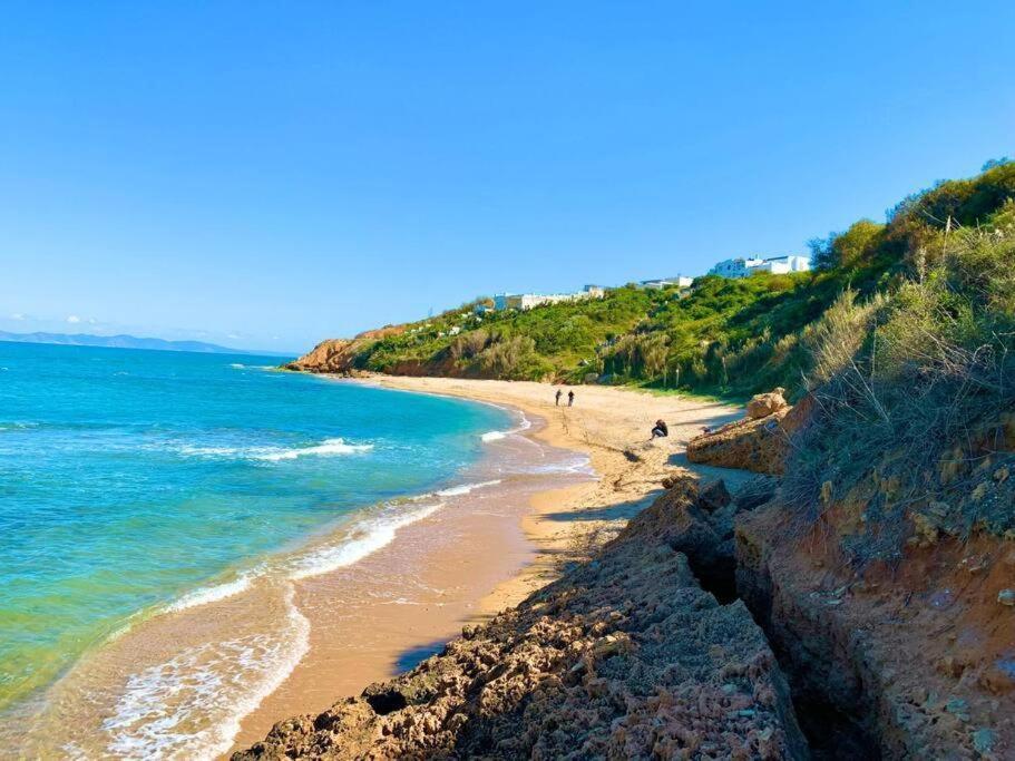 Luxurious Sea View With Private Beach In Gammarth, Marsa Lägenhet Exteriör bild